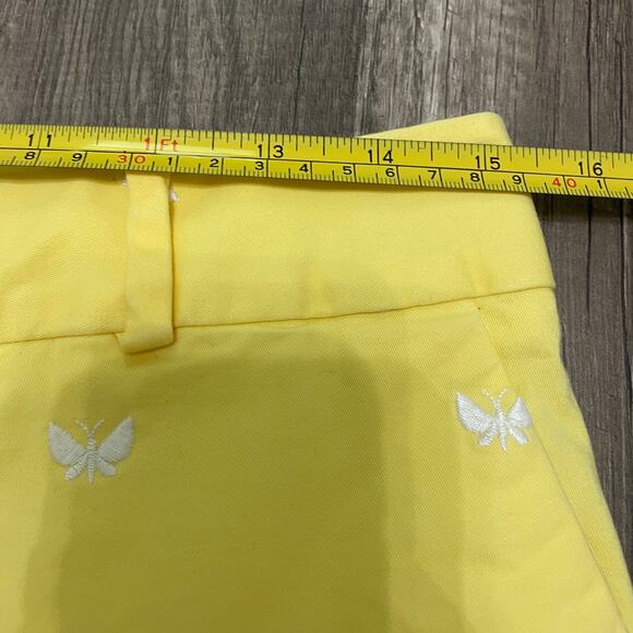Talbots Petite Butterfly Chino Bermuda Shorts – Yellow, Size 6P - Picture 6 of 8